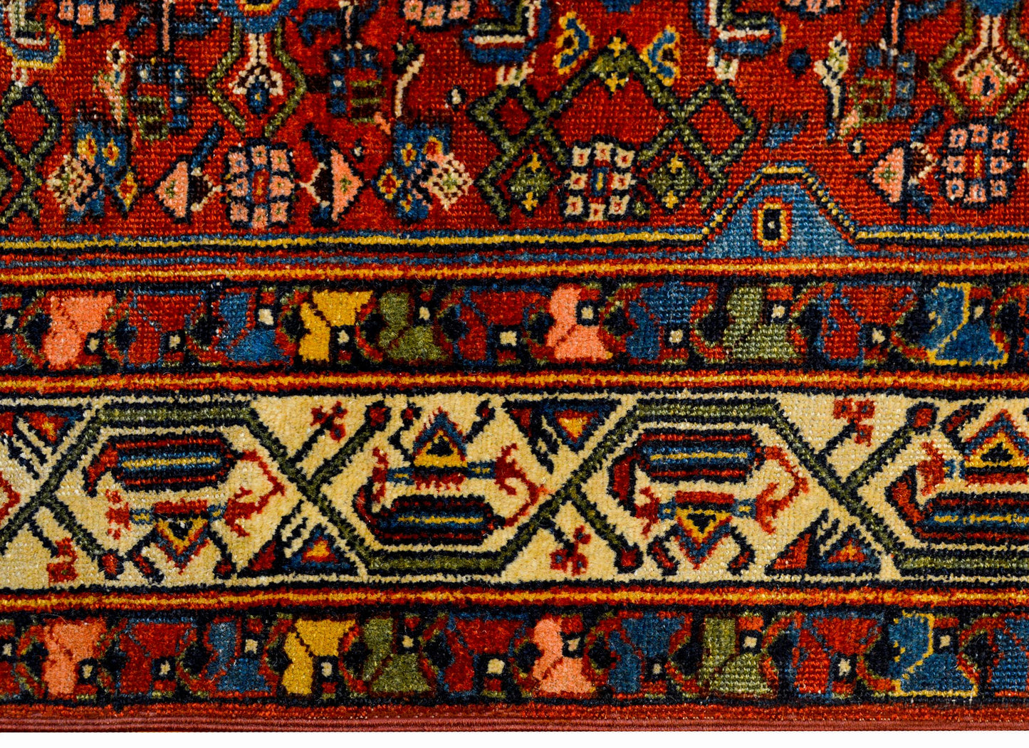 Gorgeous Early 20th Century Bidjar Herati Rug For Sale