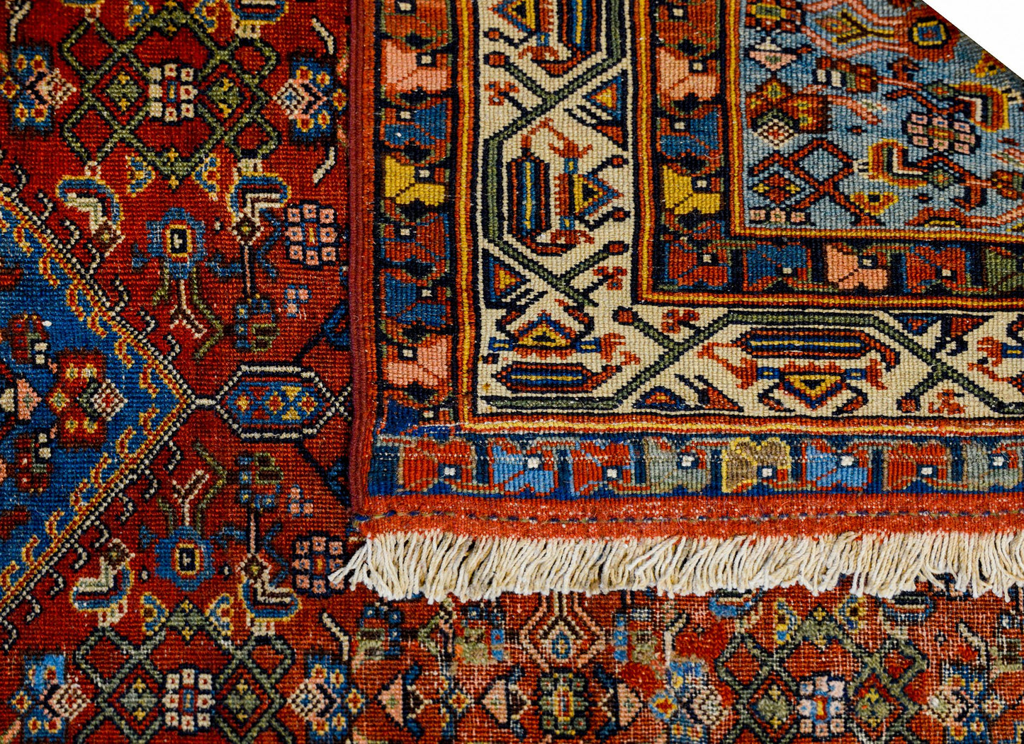 Gorgeous Early 20th Century Bidjar Herati Rug For Sale