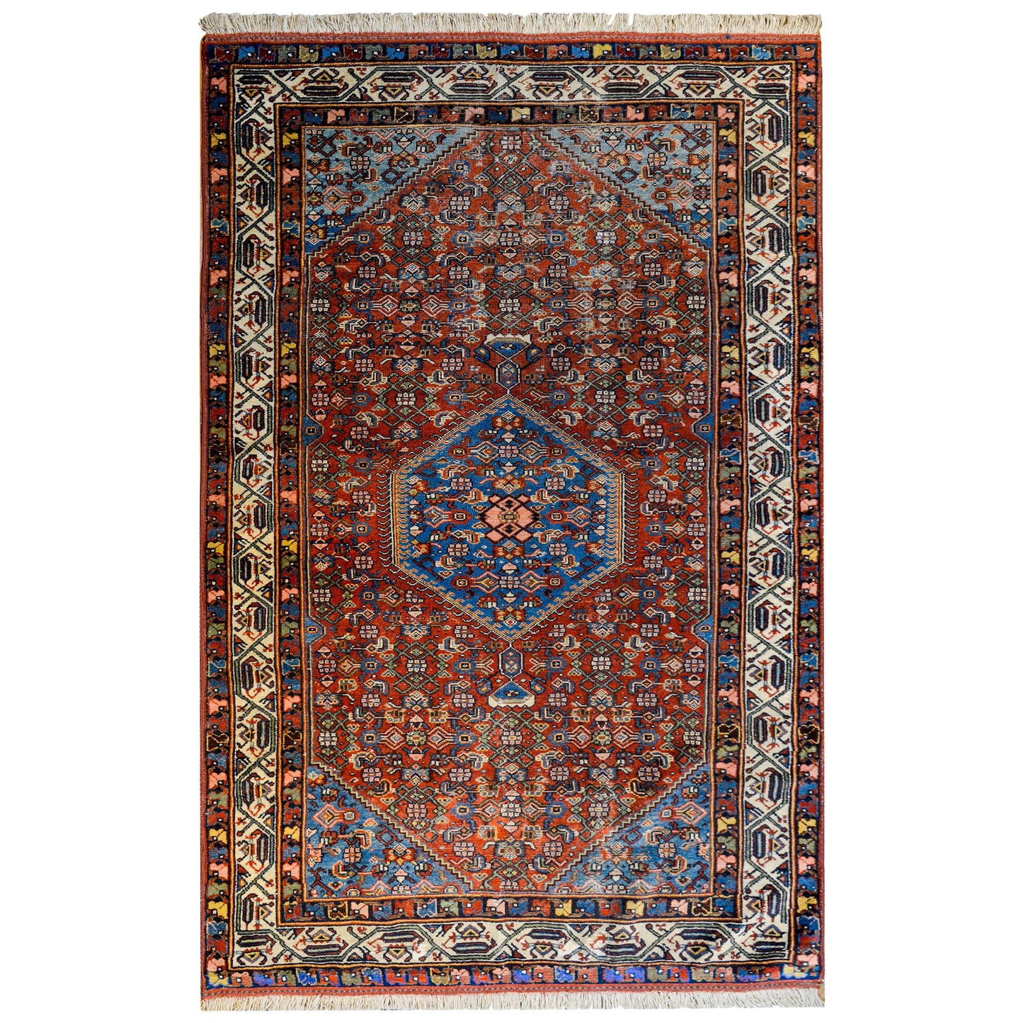 Gorgeous Early 20th Century Bidjar Herati Rug For Sale