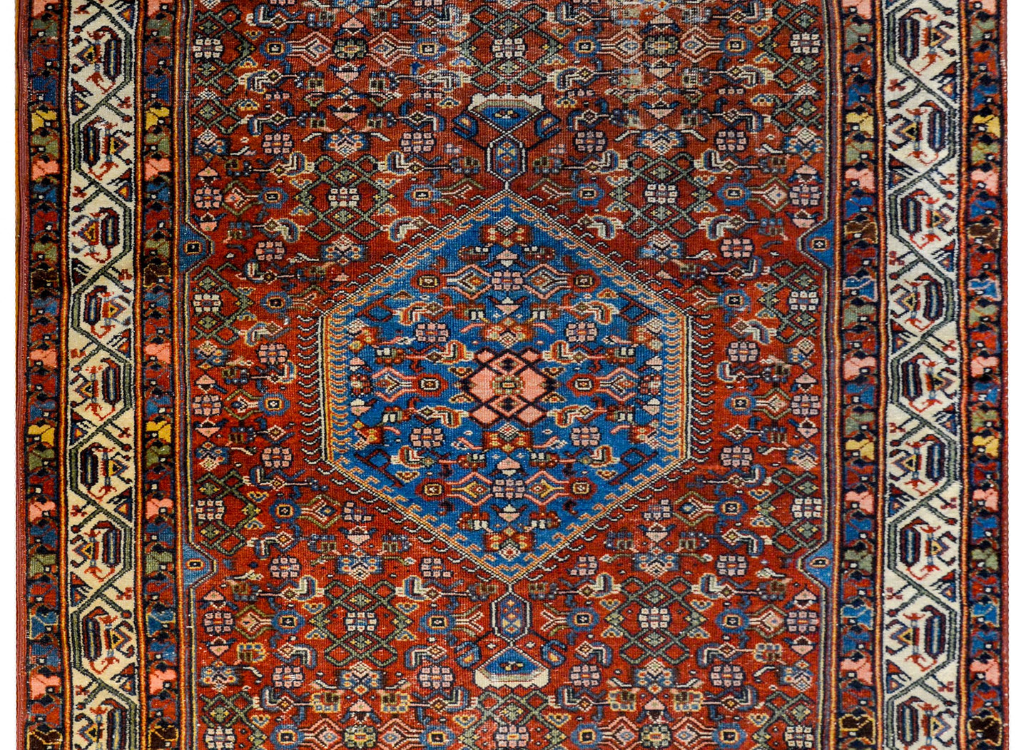 Gorgeous Early 20th Century Bidjar Herati Rug For Sale