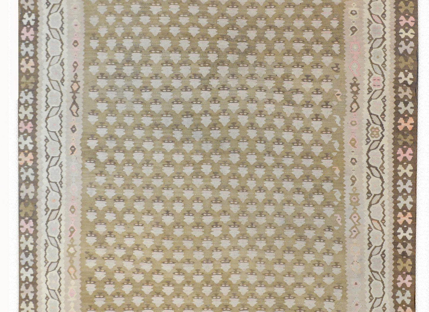 Extraordinary Vintage Kurdish Kilim Runner For Sale