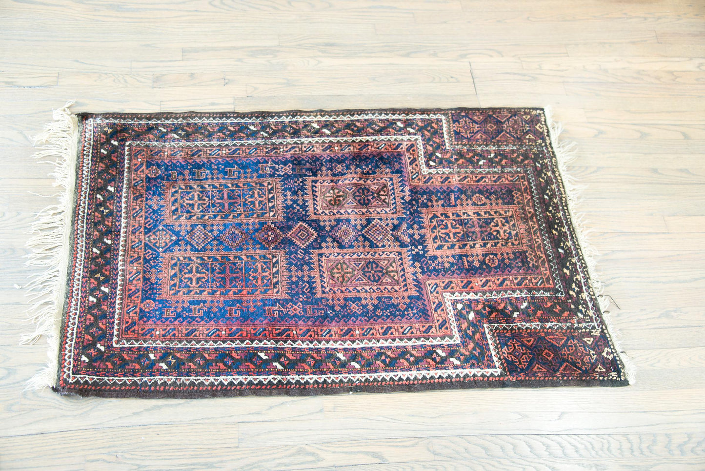 Early 20th Century Bluchi Prayer Rug For Sale