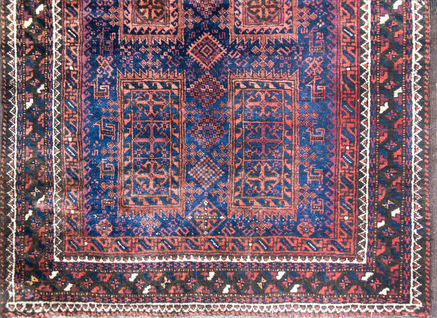 Early 20th Century Bluchi Prayer Rug For Sale