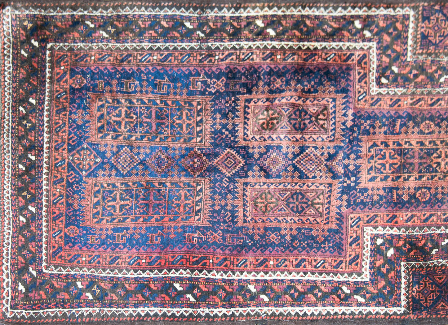 Early 20th Century Bluchi Prayer Rug For Sale