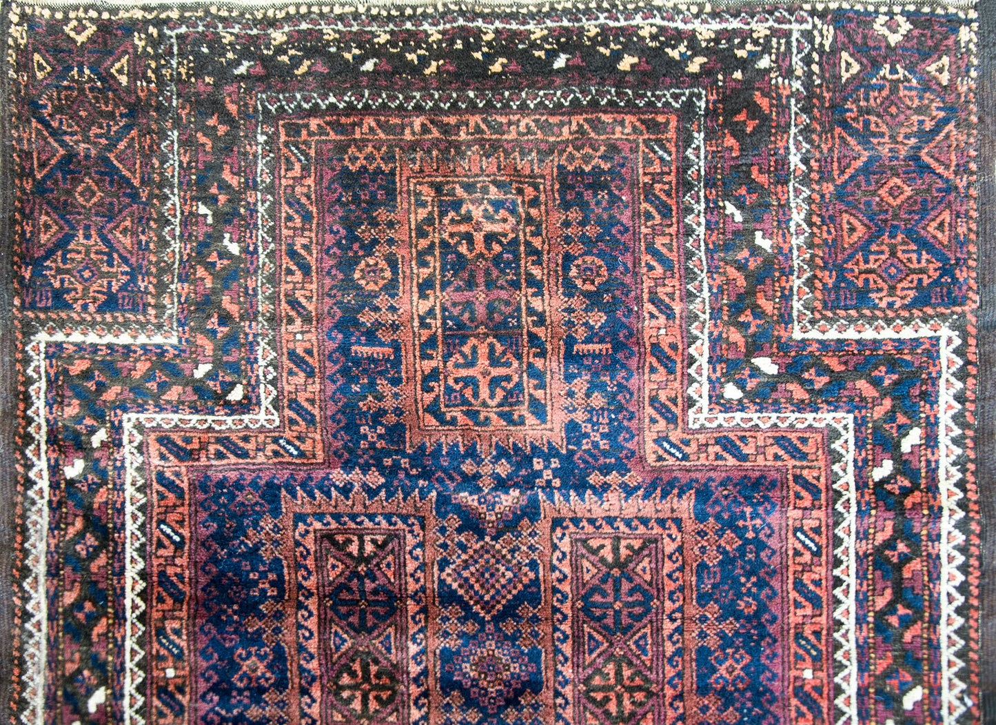 Early 20th Century Bluchi Prayer Rug For Sale