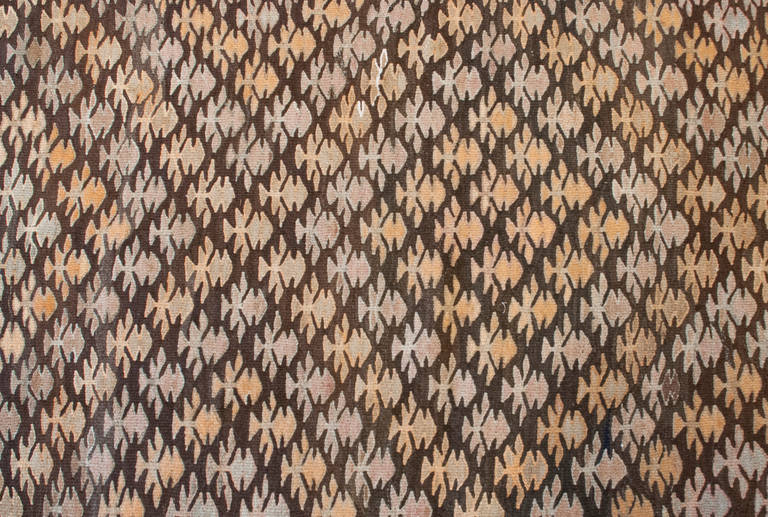 Early 20th Century Qazvin Kilim Runner For Sale