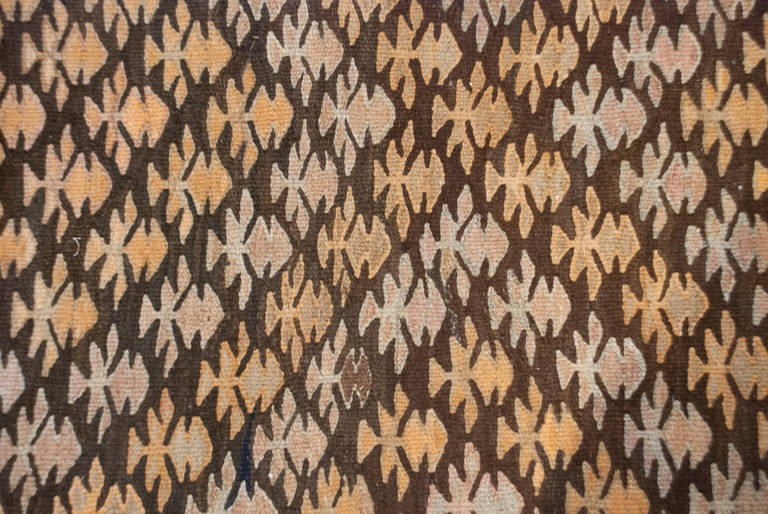 Early 20th Century Qazvin Kilim Runner For Sale