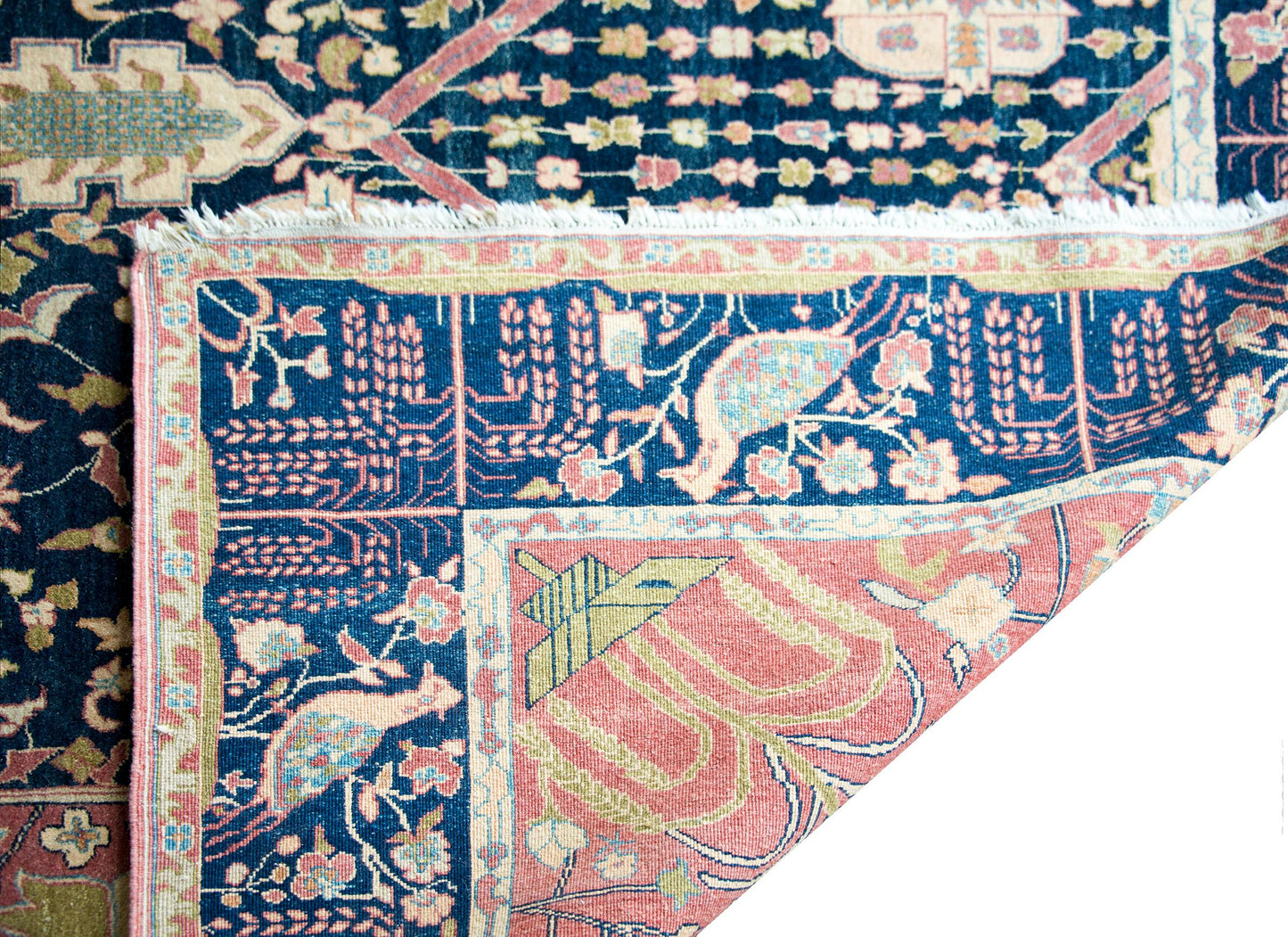 Vintage Indian Sarouk Farahan-Style Rug For Sale
