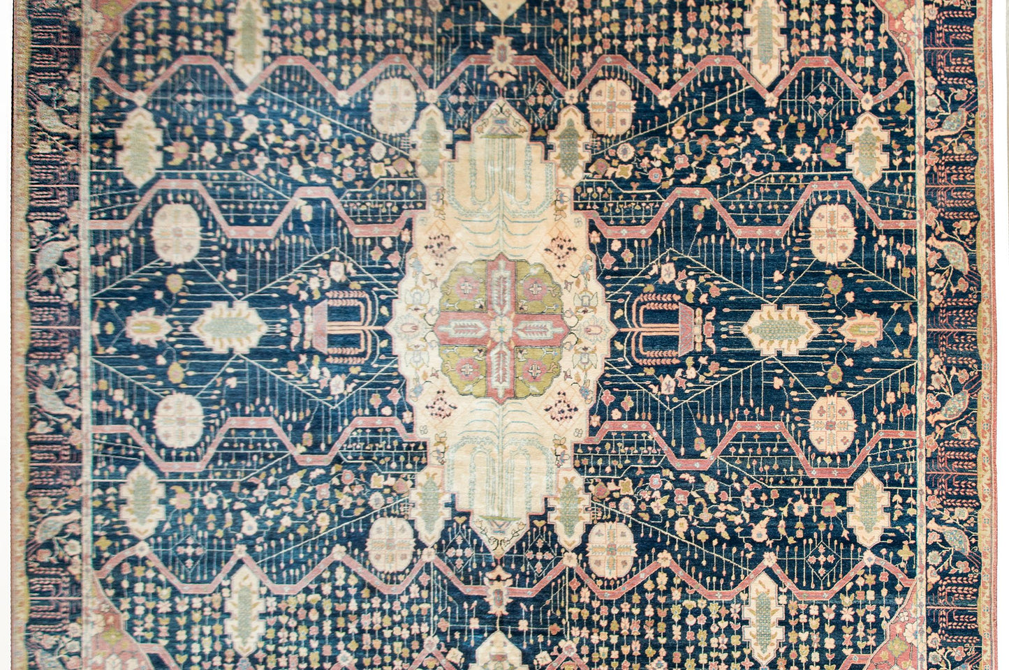 Vintage Indian Sarouk Farahan-Style Rug For Sale