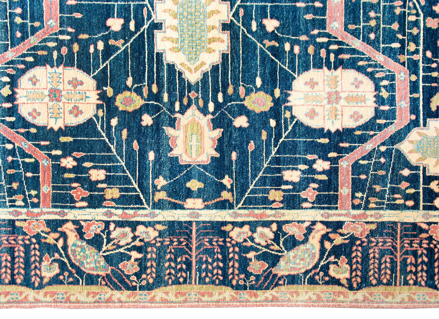 Vintage Indian Sarouk Farahan-Style Rug For Sale