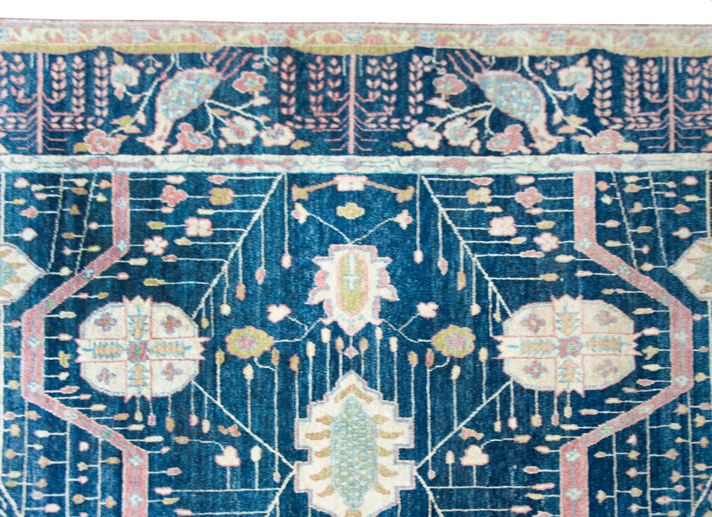 Vintage Indian Sarouk Farahan-Style Rug For Sale