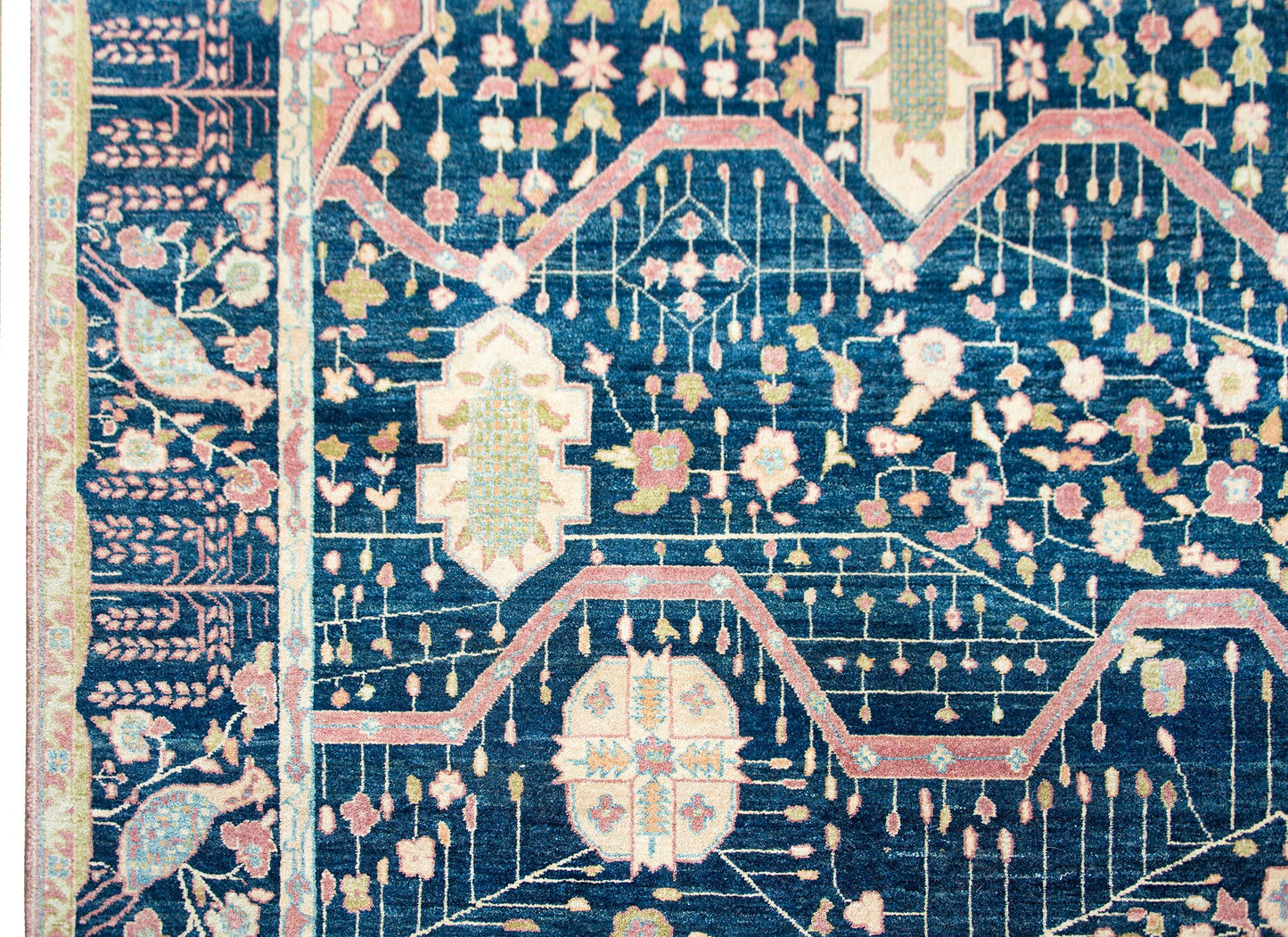 Vintage Indian Sarouk Farahan-Style Rug For Sale