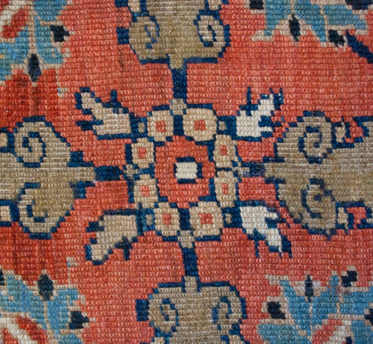 19th Century Persian Sultanabad Carpet For Sale