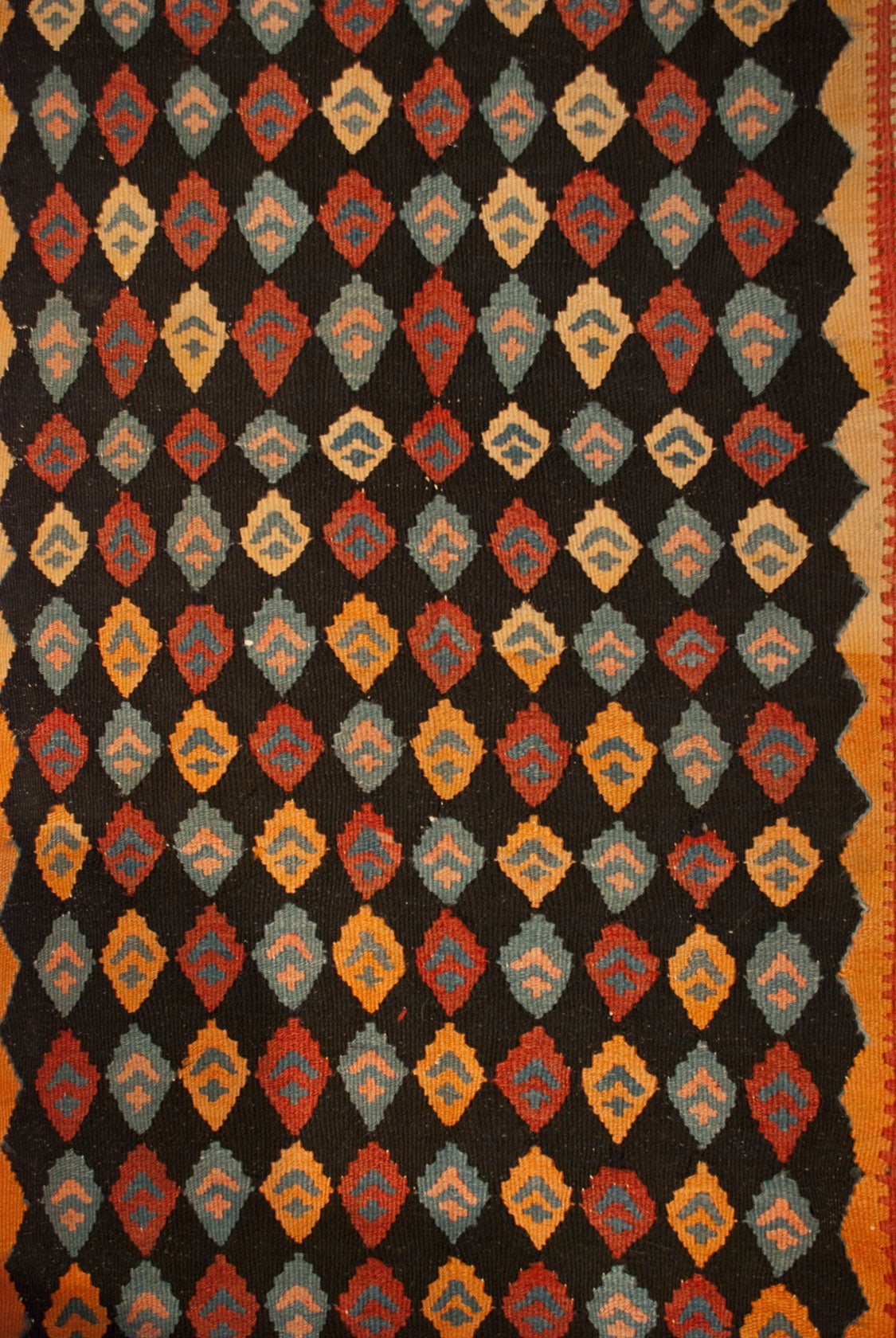 Early 20th Century Harsin Kilim Runner For Sale