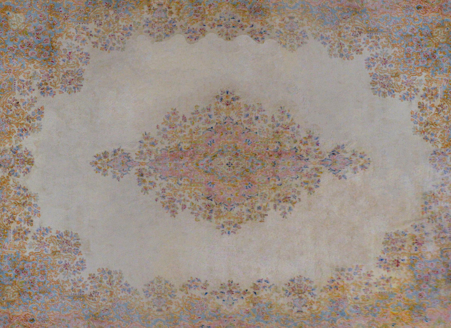Palatial Size Early 20th Century Kirman Rug For Sale