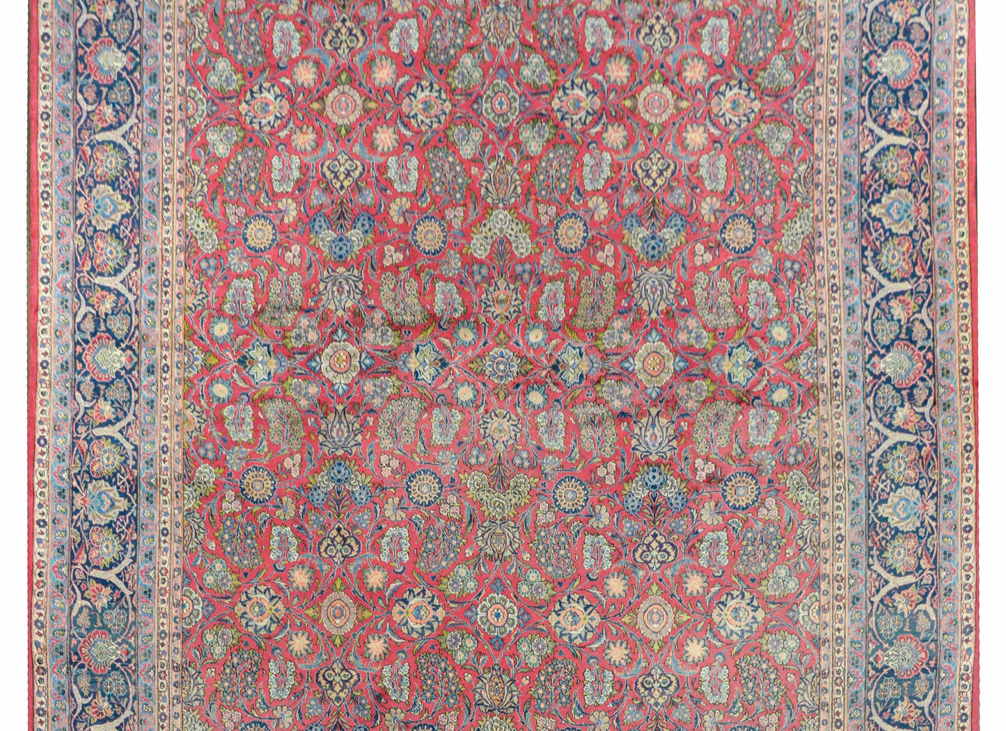 Wonderful Early 20th Century Kashan Dabir Rug For Sale