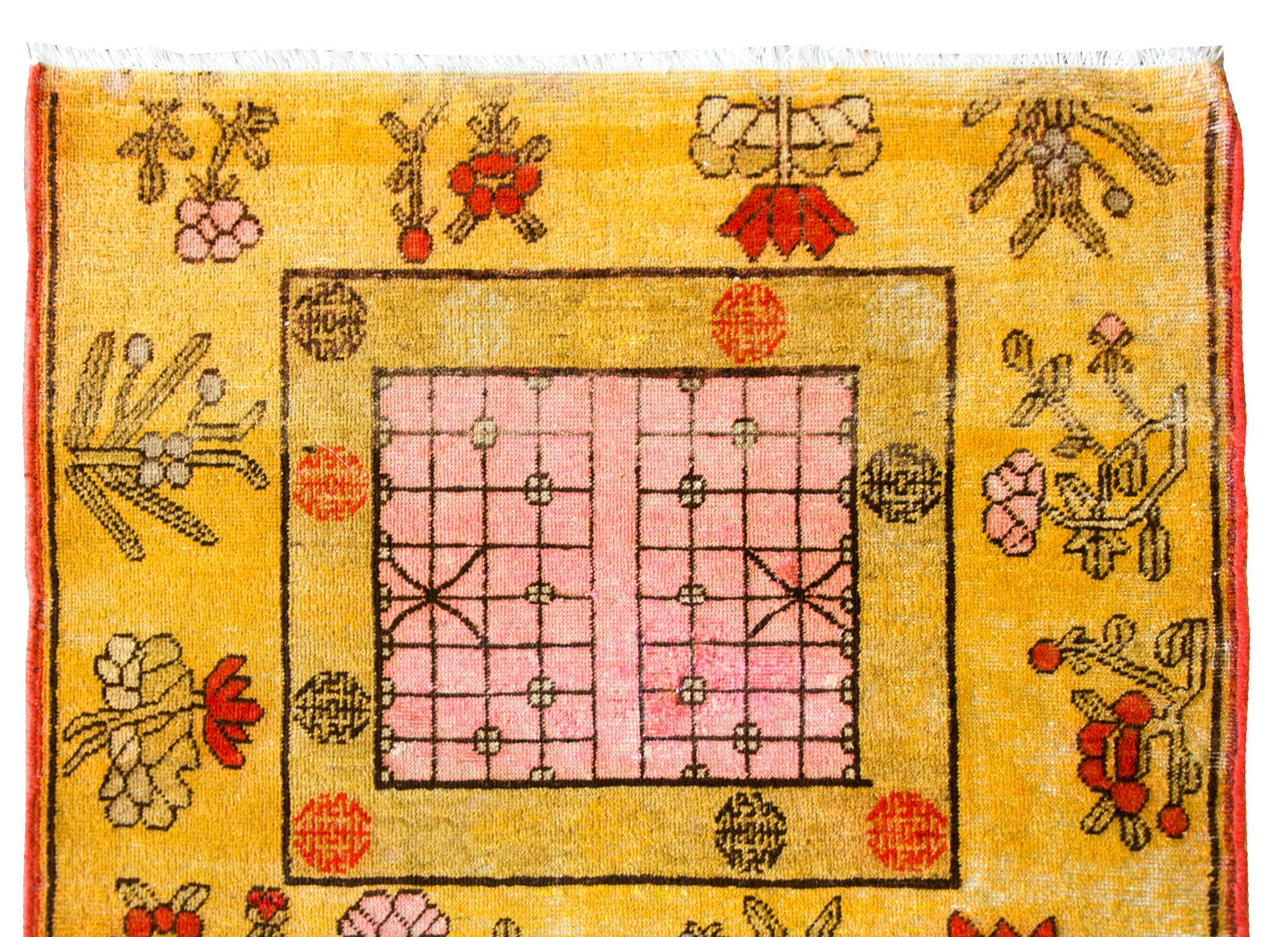 Early 20th Century Central Asian Samarghand Rug For Sale