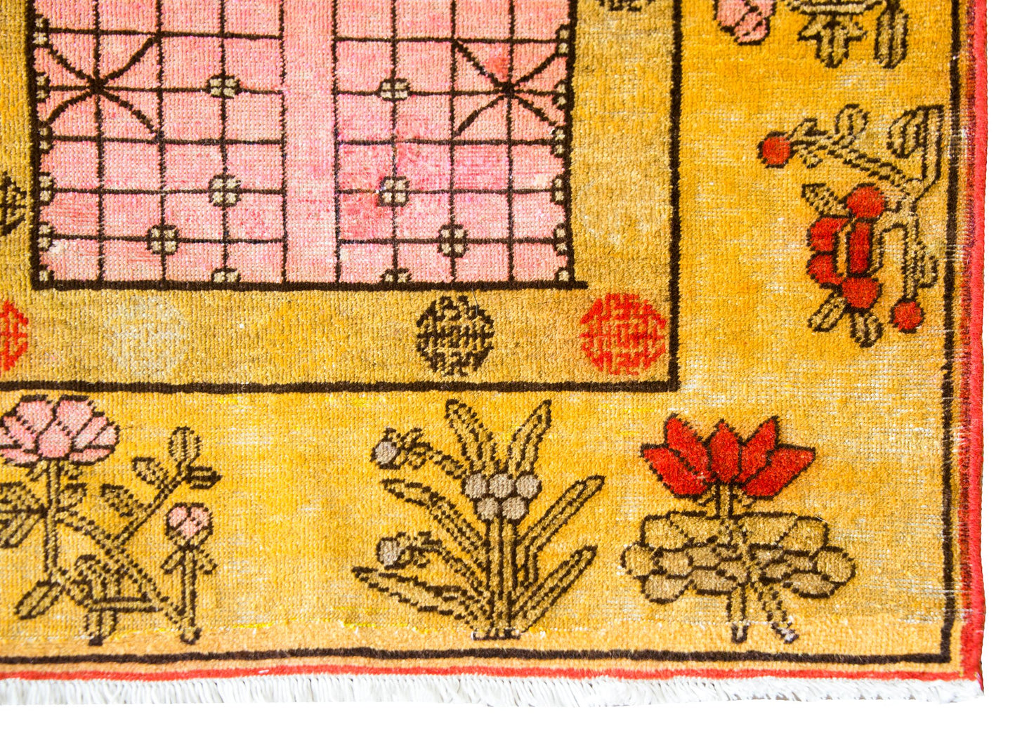 Early 20th Century Central Asian Samarghand Rug For Sale