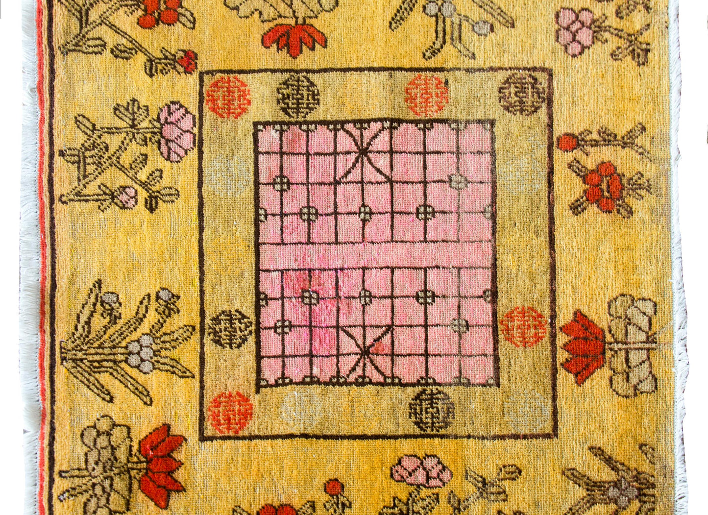 Early 20th Century Central Asian Samarghand Rug For Sale