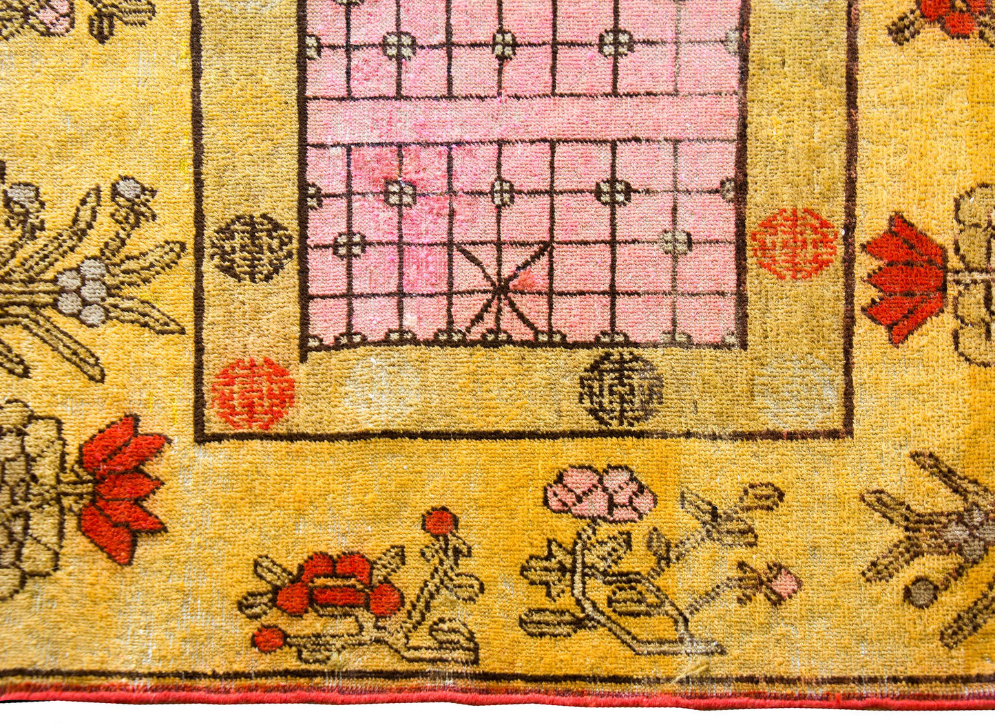 Early 20th Century Central Asian Samarghand Rug For Sale