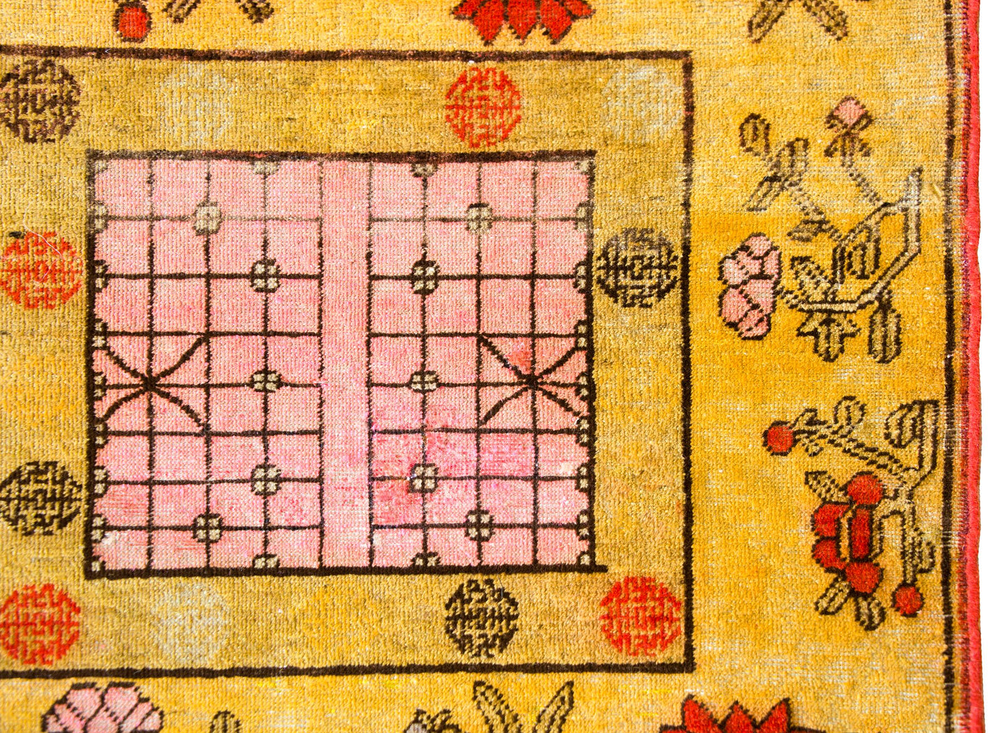 Early 20th Century Central Asian Samarghand Rug For Sale