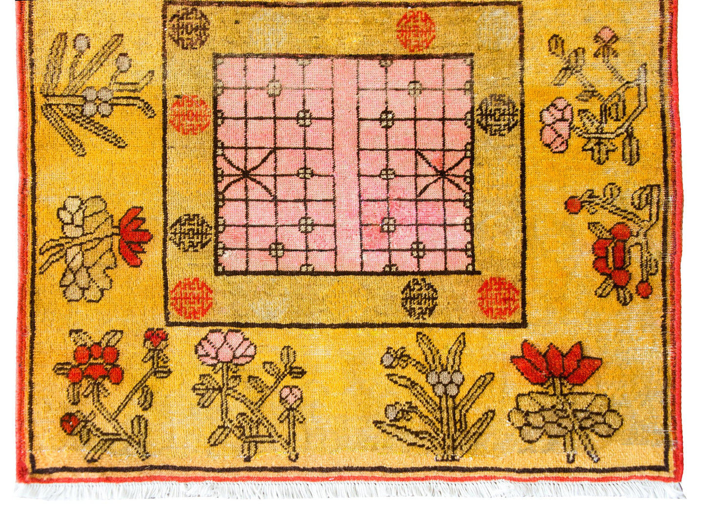 Early 20th Century Central Asian Samarghand Rug For Sale