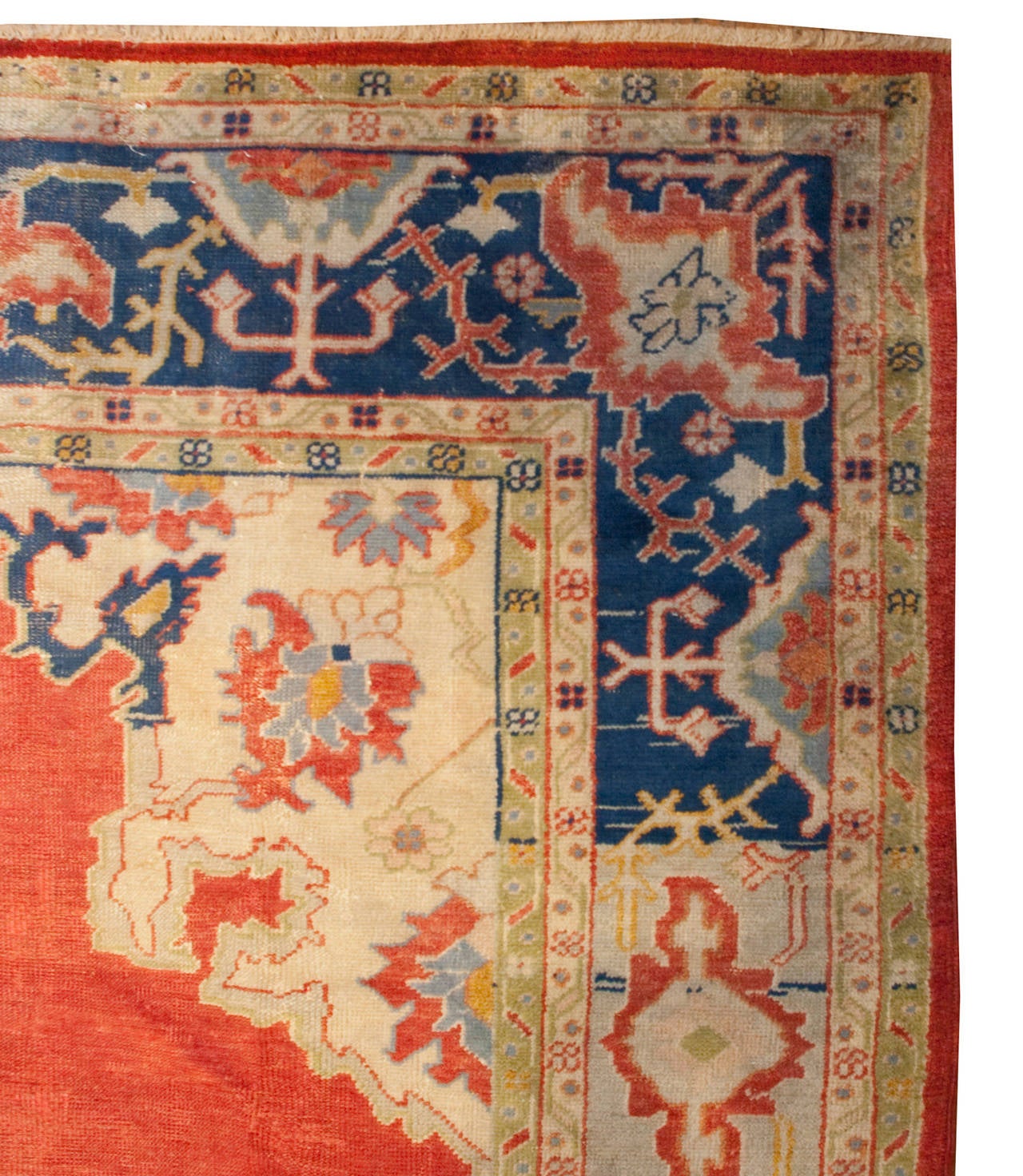 19th Century Oushak Rug For Sale