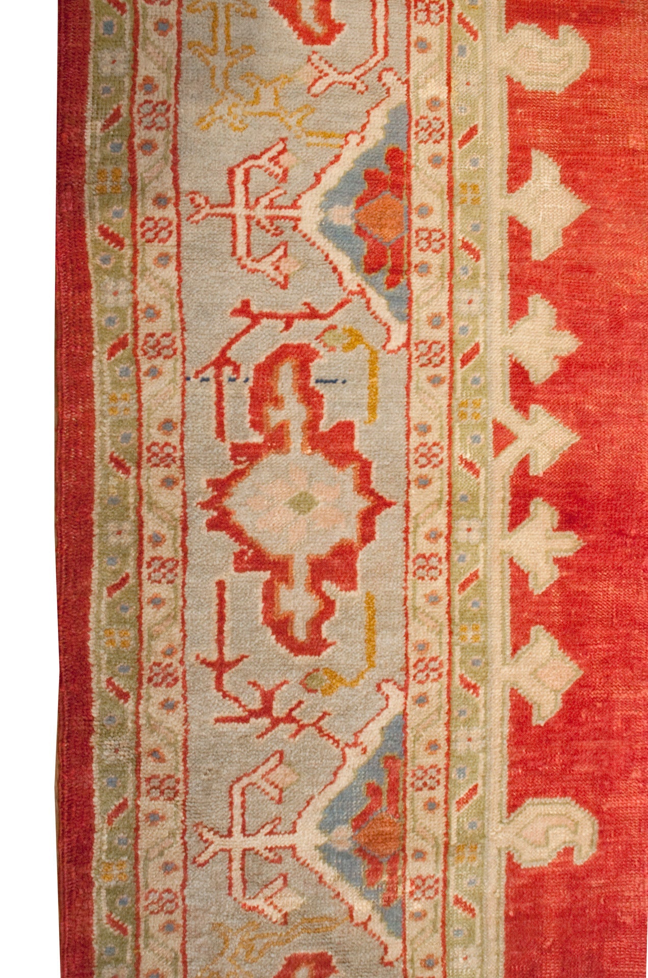 19th Century Oushak Rug For Sale