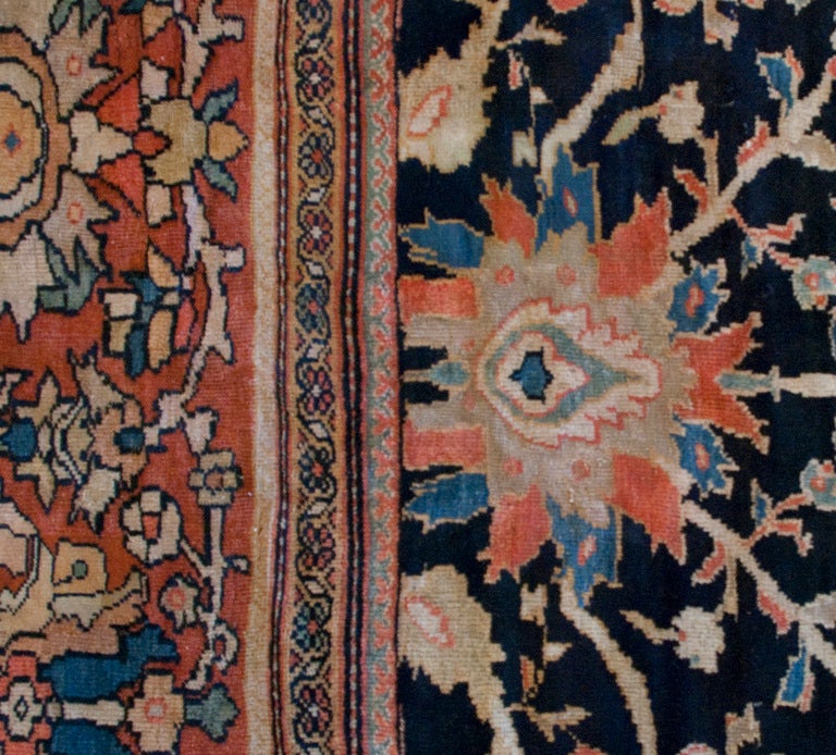 19th Century Persian Sultanabad Carpet For Sale