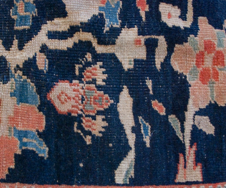 19th Century Persian Sultanabad Carpet For Sale