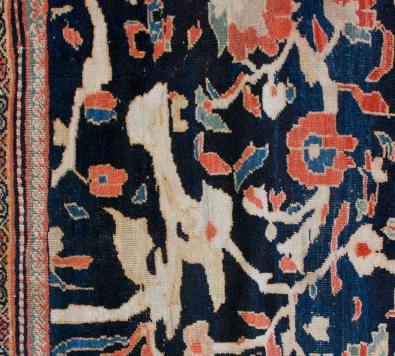 19th Century Persian Sultanabad Carpet For Sale