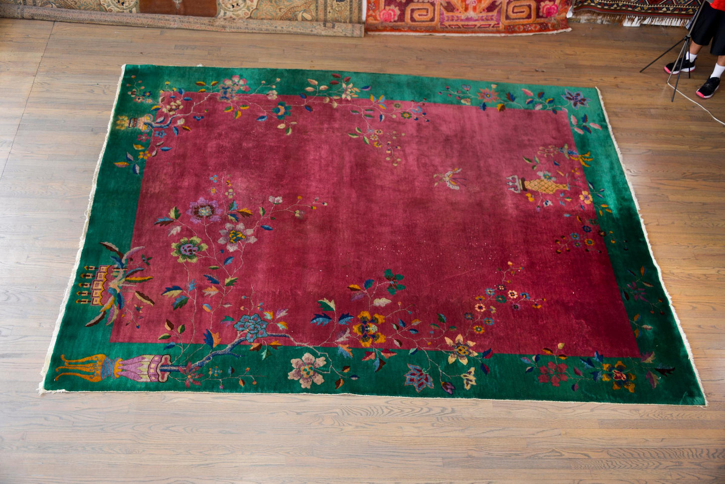 Early 20th Century Chinese Art Deco Rug For Sale
