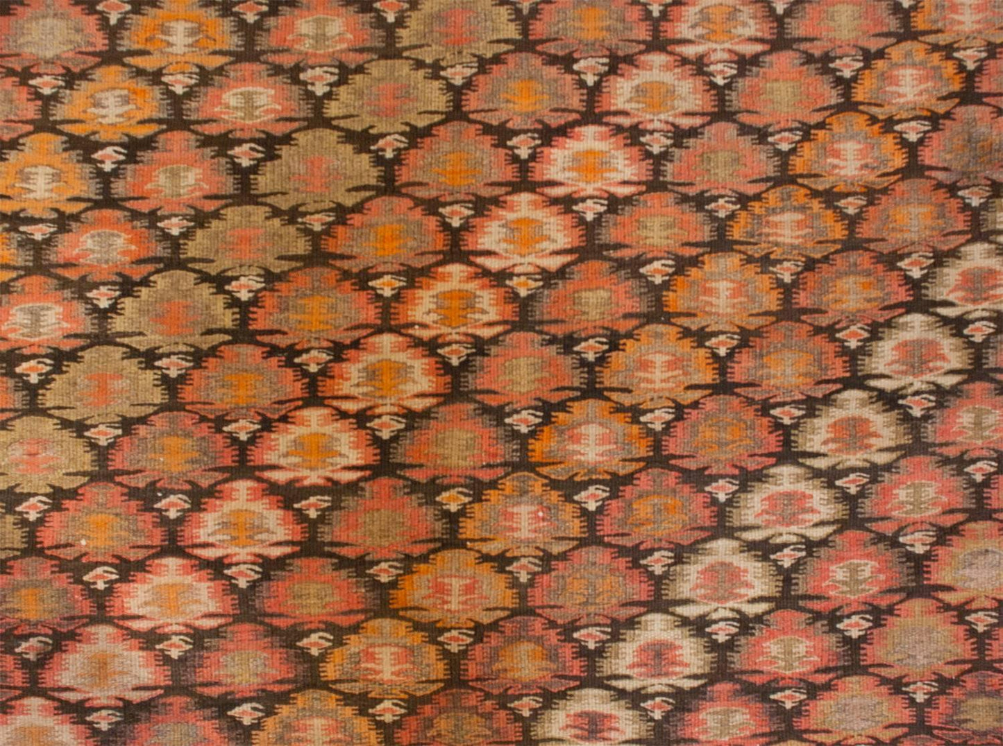 Outstanding Early 20th Century Qazvin Kilim Runner For Sale