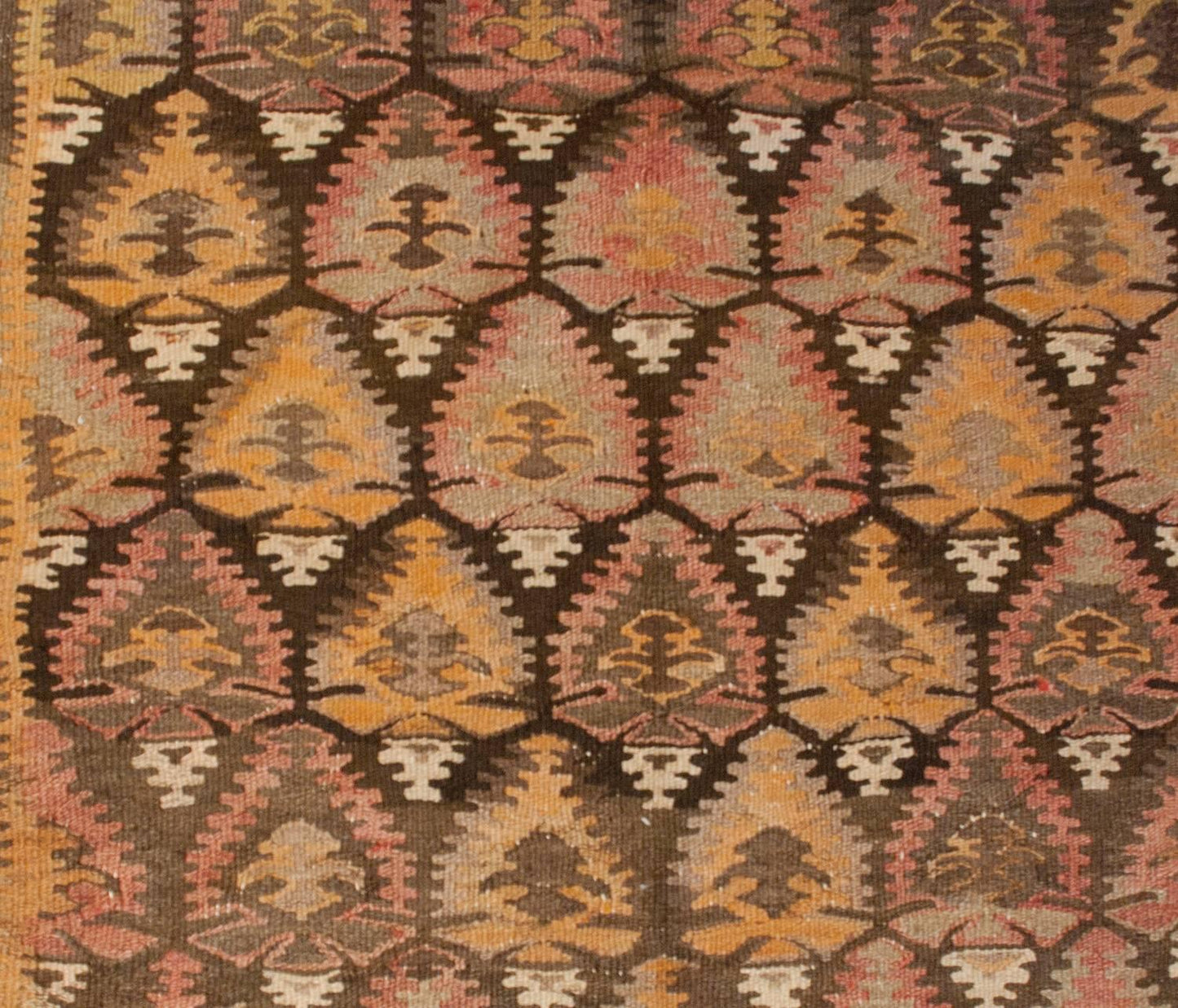 Wonderful Early 20th Century Qazvin Kilim Runner For Sale