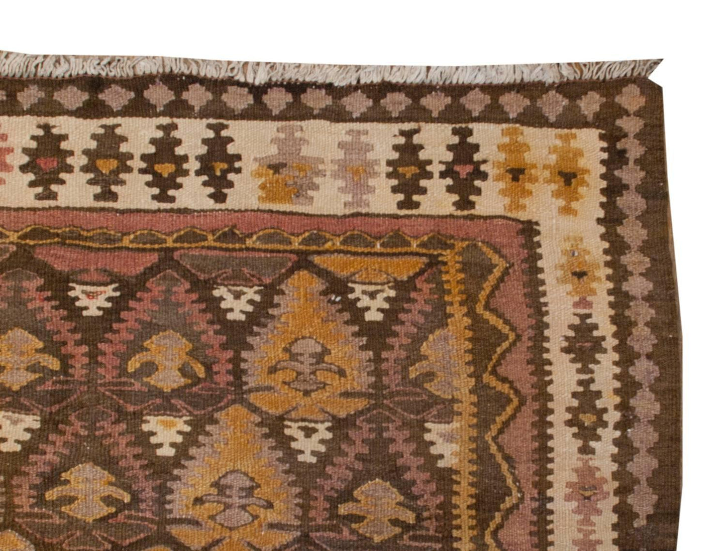Wonderful Early 20th Century Qazvin Kilim Runner For Sale