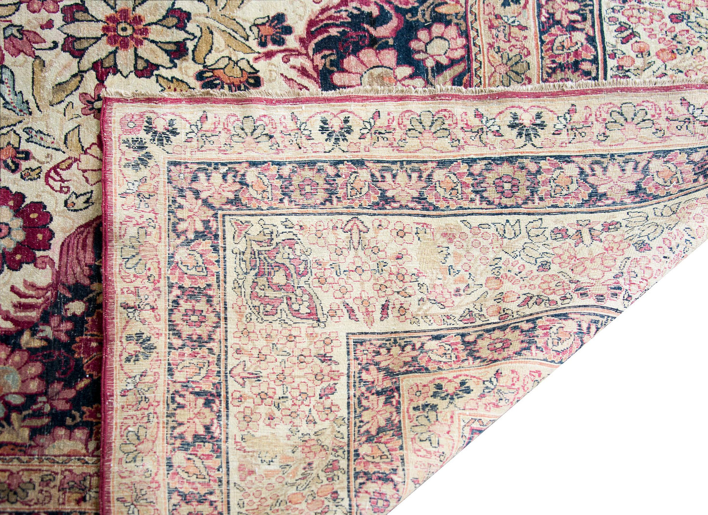 Early 20th Century Persian Lavar Kirman Rug For Sale