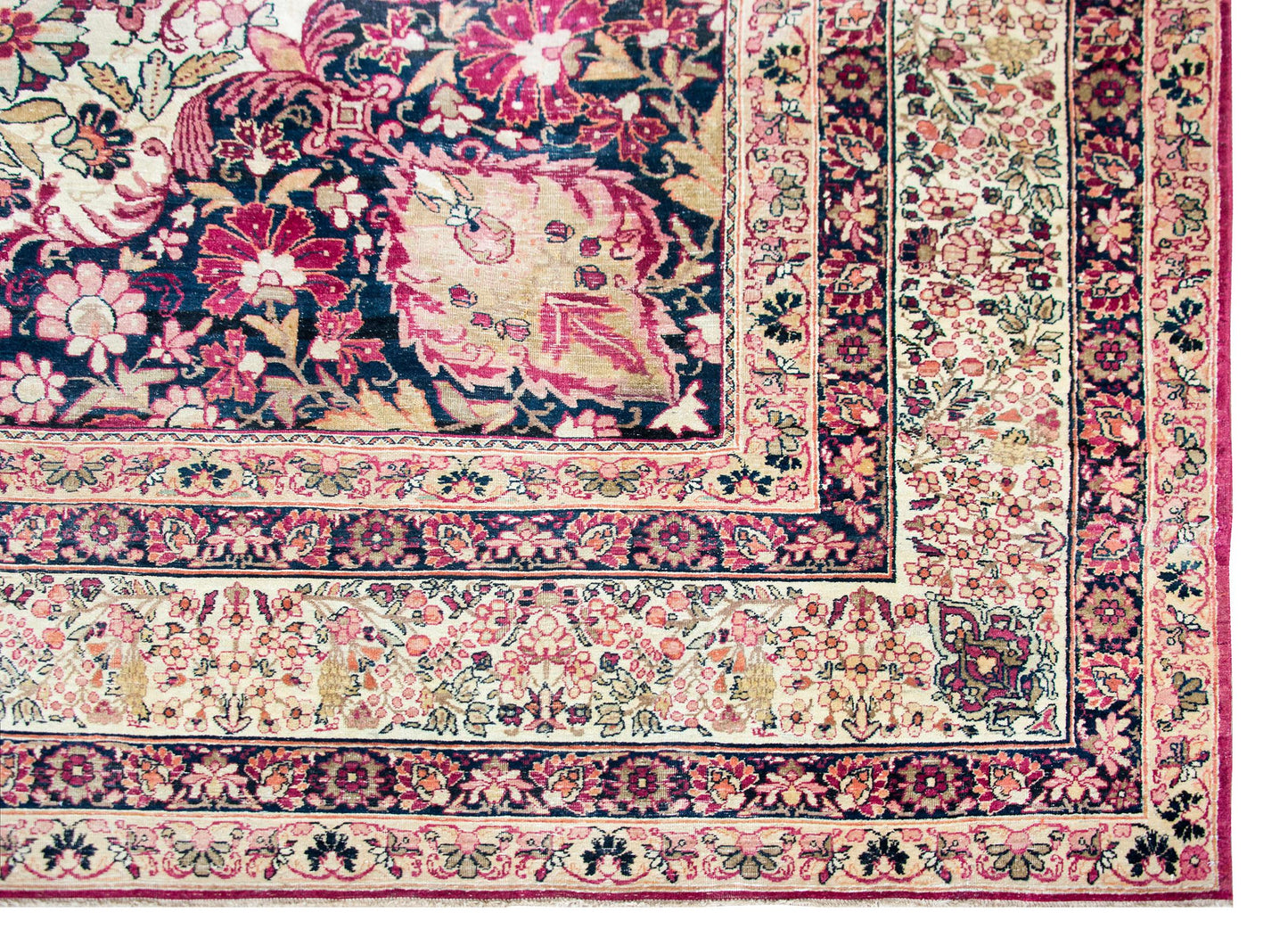 Early 20th Century Persian Lavar Kirman Rug For Sale