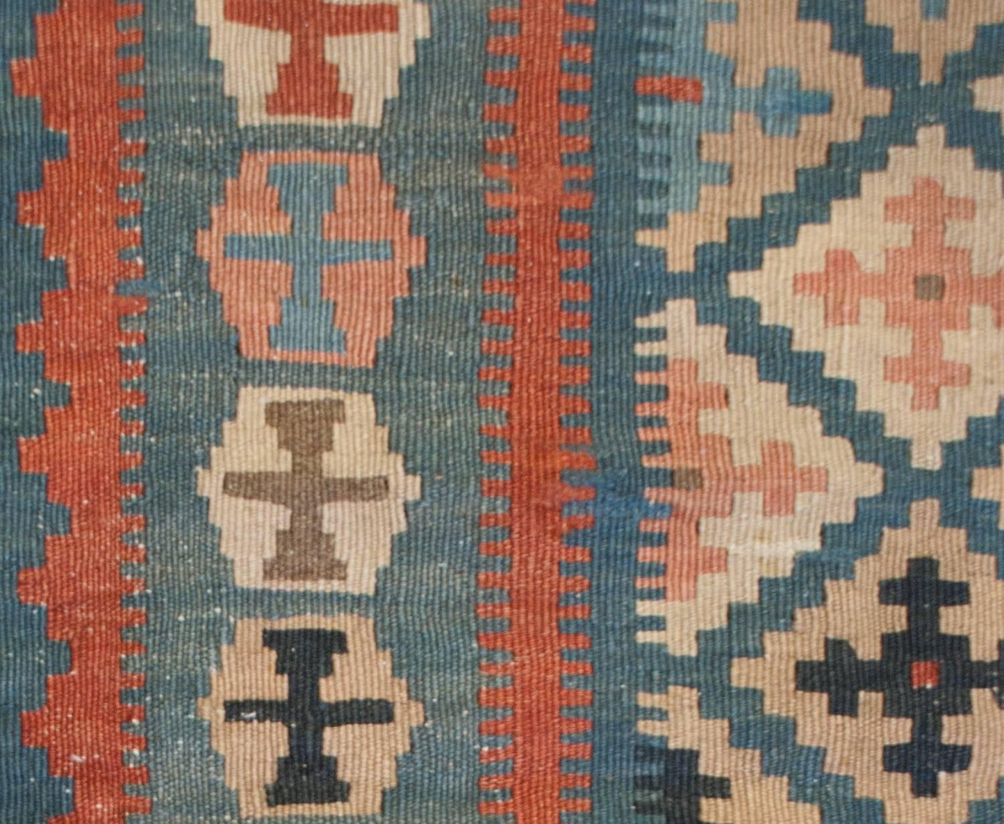 Wonderful Early 20th Century Shahsavan Kilim Rug For Sale