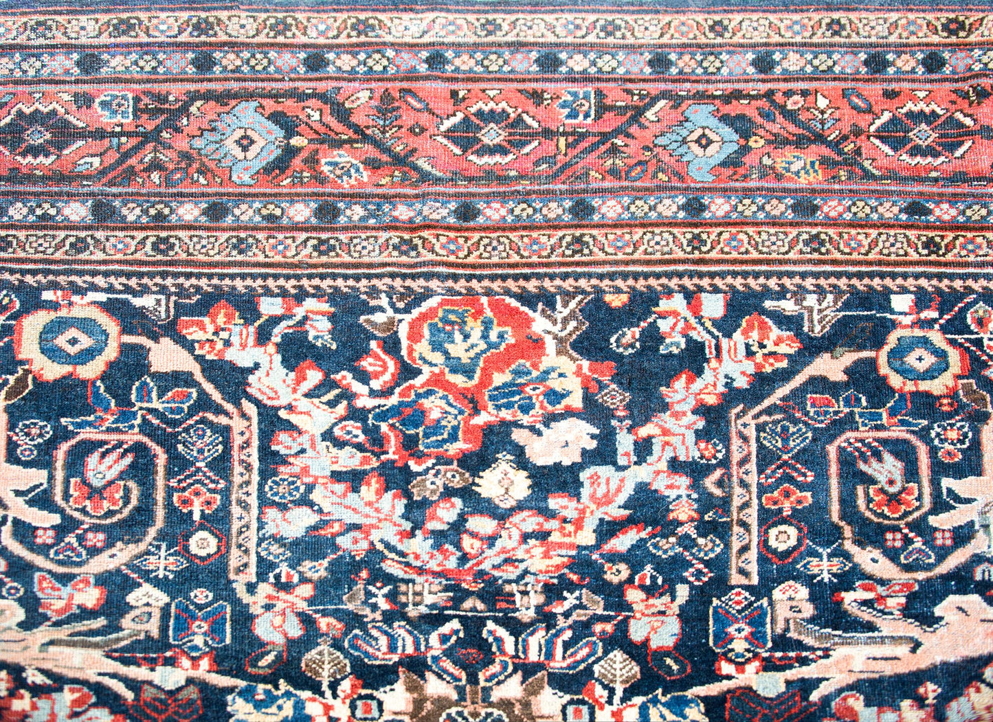 Early 20th Century Persian Mahal Rug For Sale