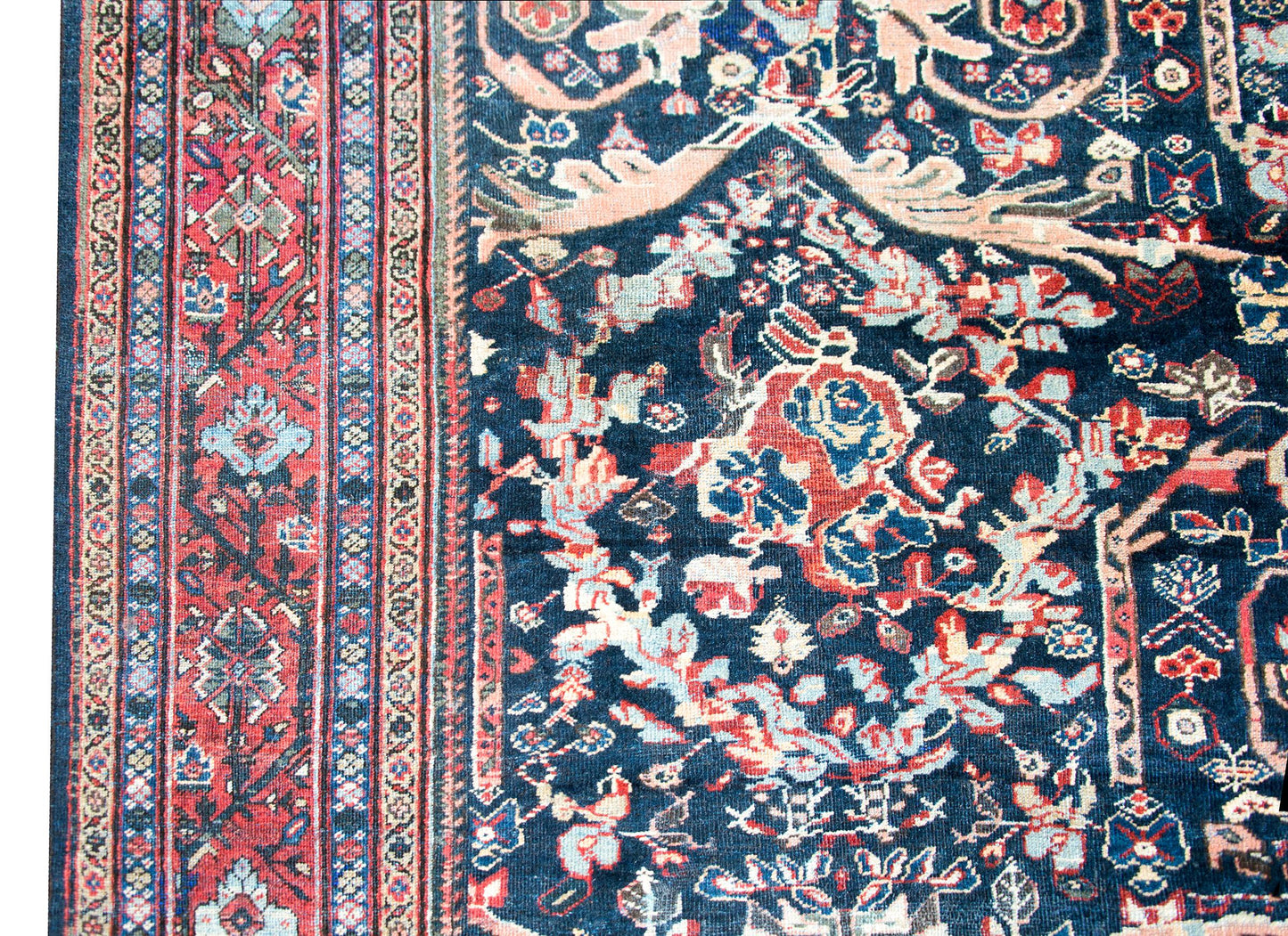 Early 20th Century Persian Mahal Rug For Sale