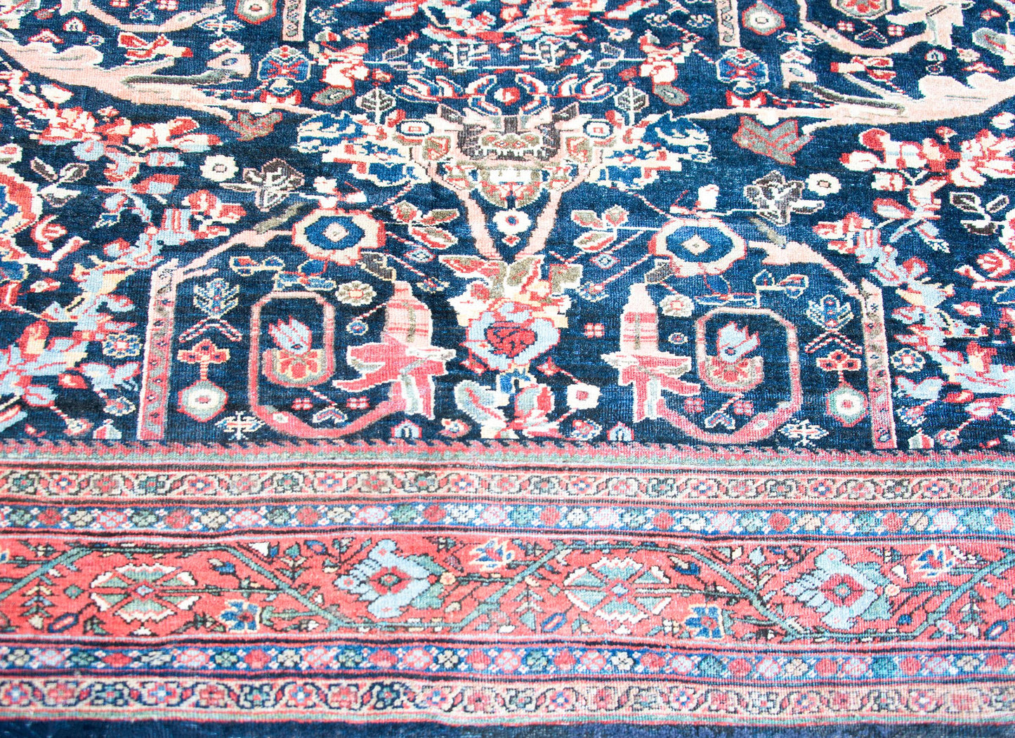 Early 20th Century Persian Mahal Rug For Sale