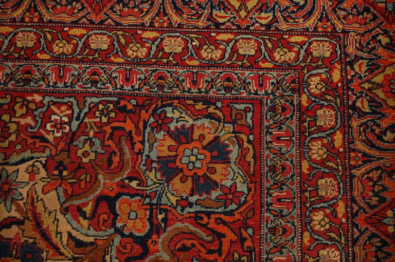19th Century Lavar Kirman Rug For Sale