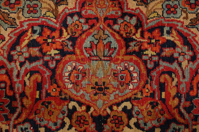 19th Century Lavar Kirman Rug For Sale