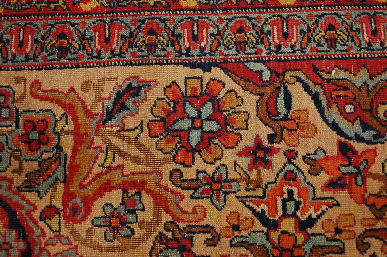 19th Century Lavar Kirman Rug For Sale