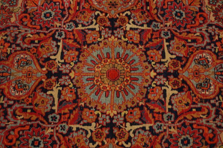 19th Century Lavar Kirman Rug For Sale