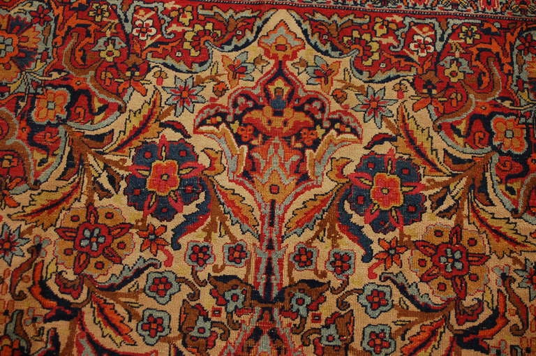 19th Century Lavar Kirman Rug For Sale