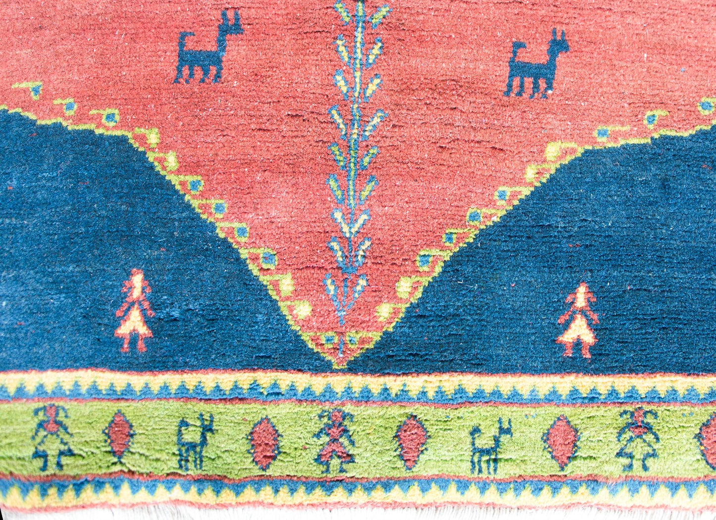 Vintage Persian Gabbeh Rug For Sale