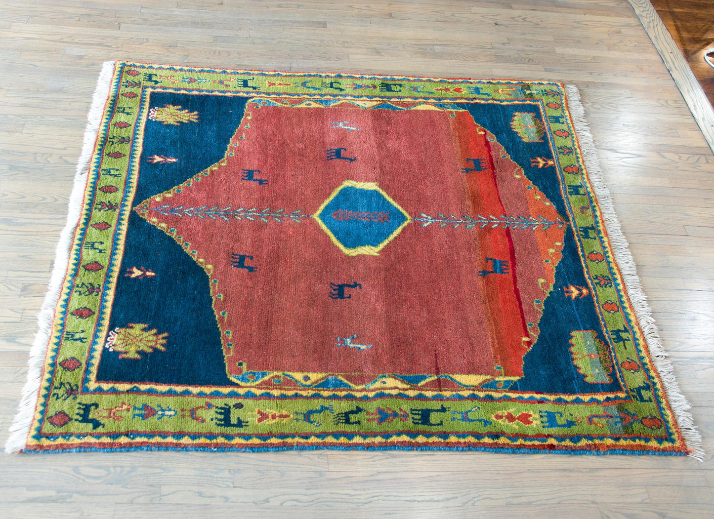 Vintage Persian Gabbeh Rug For Sale