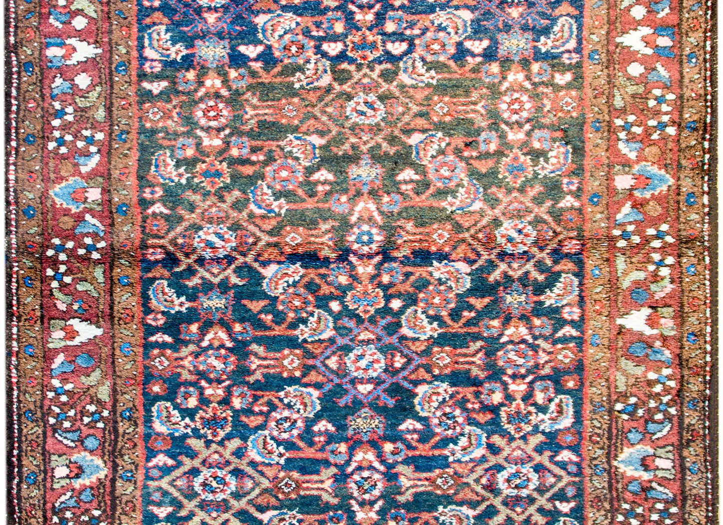 Wonderful Early 20th Century Herati Hamadan Rug For Sale