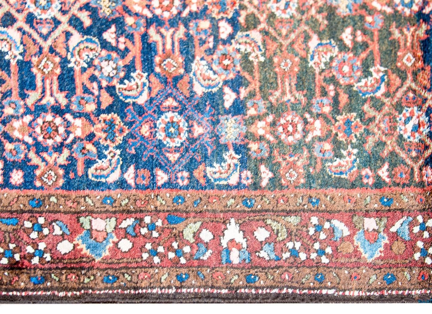 Wonderful Early 20th Century Herati Hamadan Rug For Sale